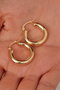 Heliophilia Silver Pendientes de Metal Dorados